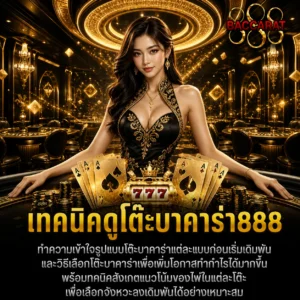 เทคนิคดูโต๊ะบาคาร่า888